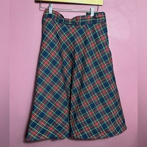 ModCoth Plaid A-Line Midi Skirt